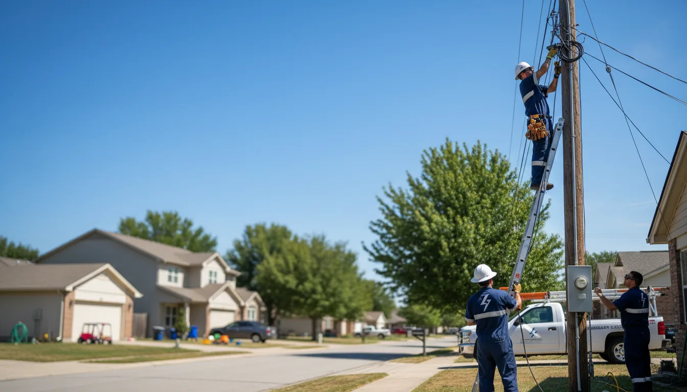 Residential electrician providing installation services in Pembroke, ME